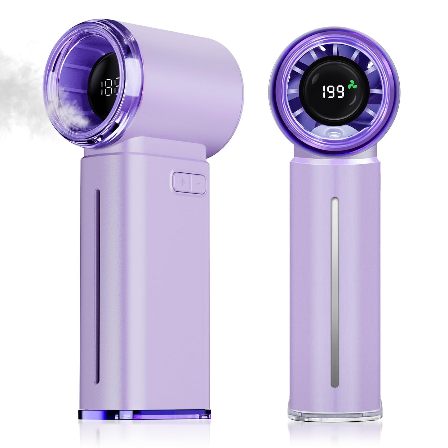 GOSALISU Small Handheld Fan Portable Hand Held Fan, Purple