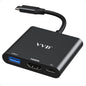 USB C to HDMI Adapter, USB-C Adapter with 4K HDMI,USB3.0,Type C PD Charge Port 4K Multiport Digital AV Converter for iPad Pro/air,MacBook Pro/air,Tablet,Switch and More USBC Device