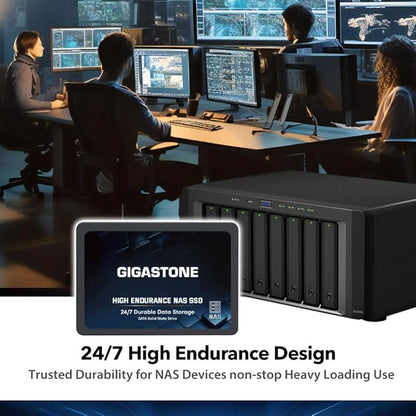 Gigastone 1TB NAS SSD Drive (6-Pack) 24/7 Durable TLC High Endurance RAID Data Storage Network Attached Storage 2.5" SATA Internal Solid State Hard Drives