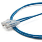 TRUECABLE Cat6 Component Rated Patch Cable, Unshielded (U/UTP), 2ft, Blue, 28AWG Solid Copper, Snagless 10G High-Speed Ethernet Cable, PoE++ 4PPoE 100W, UL Listed, RoHS-3, 1 Pack