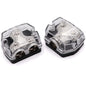 TuoLauthon 2 Way Power Distribution Block 1x 0 GA in 2X 0 GA Out Circuit Protector Distribution Connecting Blocks for Car Audio Splitter,2Pcs with Installation Kit