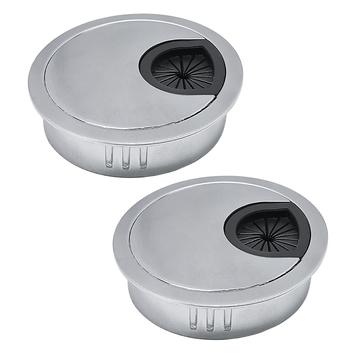EASYEAH 2 Pcs Desk Grommet 2" / 50 mm, Zinc Alloy Desk Cord Hole Cover