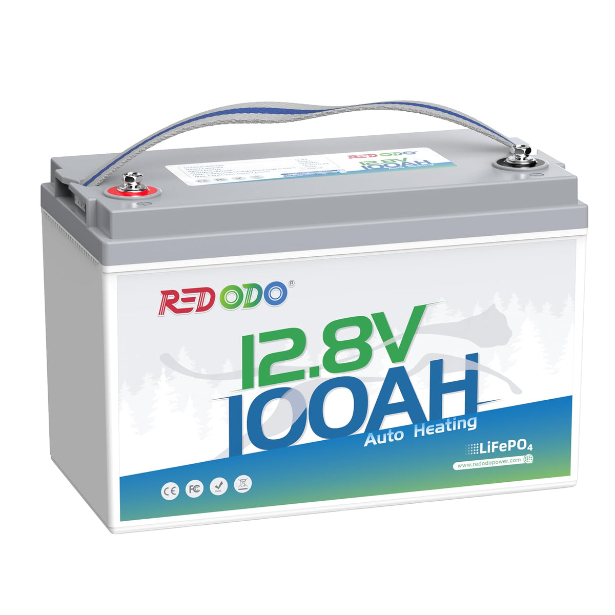 Redodo 2-Pack 12V 200Ah LiFePO4 Battery, 200A BMS, for RV, Marine, Solar