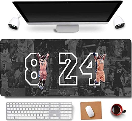 RTGGSEL 31.5x11.8 Inch Non-Slip Long Extended Large Gaming Mouse Pad with Stitched Edges XL Laptops Keyboard Mouse Mat(8&24)