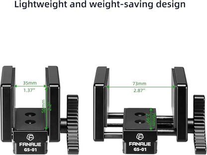 FANAUE GS-01Arca Swiss Rifle Saddle Mount, Hunting Tripod Clamp with Quick Release Plate, Shooting Tripod Rest, Enhanced Accuracy Ball Head & Adapter for Hunting and Shooting