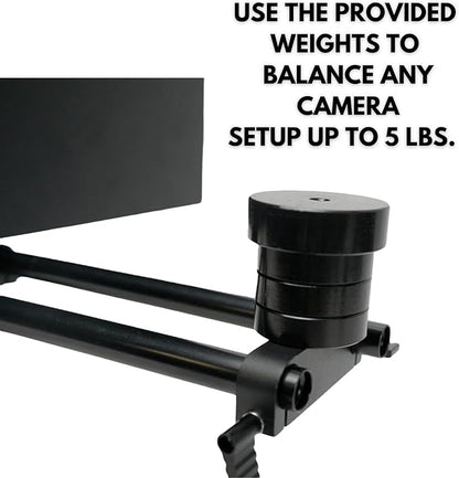 Glide Gear REVO 50 360° Rotating Camera Platform Rig, Adjustable Arm for DSLR or Smartphone, Aluminum Build, Supports Up to 40lbs