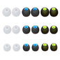 MMYQXI Silicone Replacement Earbud Tips for In-Ear Headphones (Inner Hole 3.8mm-5.1mm) - 9 Pairs, S/M/L