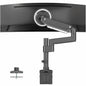 VIVO Premium Aluminum Tall Extended Monitor Arm for Ultrawide Monitors up to 49 inches and 33 lbs, USB Single Desk Mount Stand, Pneumatic Height Adjust, Max VESA 100x100, Black, STAND-V101GTU