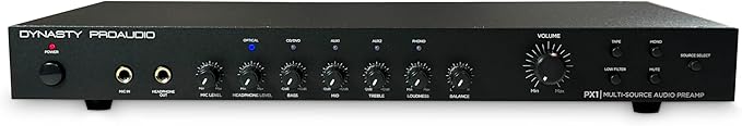 PX1 High Definition Multi-Source Hi-Fi Home Audio Stereo Preamplifier