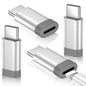 Temdan Not for Audio/OTG [4 Pack Lightning to USB C Adapter]-Silver