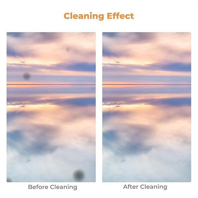 K&F Concept Full Frame Sensor Cleaning Kit, Mirrorless Camera Cleaner Kit - 20ml Sensor Cleaner, 10 X 24mm Double-Tipped Full Frame Sensor Cleaning Swabs & Gloves