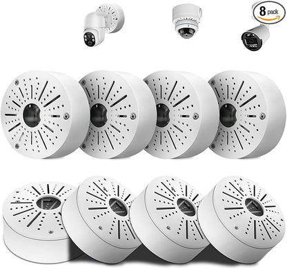 WEILAILIFE 【Compatible Almost All Cameras Type】 Security Camera Junction Box, Universial Camera Junction Box Mount Bracket(8 Pack)