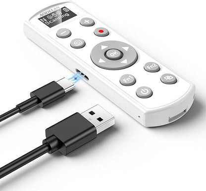Rechargeable Shutter Release for Nikon AODELAN Wireless Camera Remote Control Compatible with COOLPIX P1000, P1100, P950, B600, A1000, Z50, Z30, Z fc, Z6 II, Z7 II,Z5, Replaces Nikon ML-L7(White)
