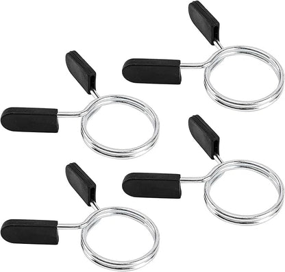Barbell Clips Olympic Barbell Clamps Collars 2 Inches Weight Bars Lock Dumbbell Spring Clips Circlip Fitness Weightlifting Buckle 4 Pack