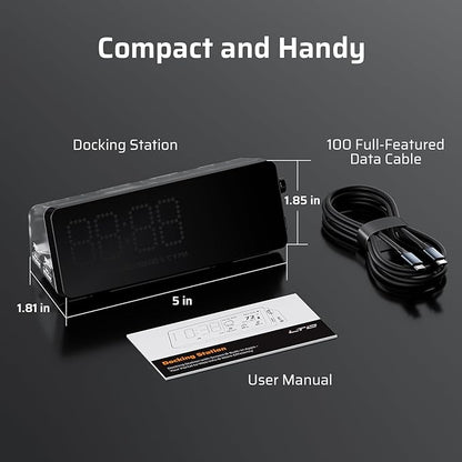 LTC Laptop Docking Station, 7-in-1 USB C Hub with Screen, Multiple Built-in Apps, Multiport Adapter with HDMI 4K@60Hz, 90W Power Delivery, USBC & USBA Data Ports, Dongle for MacBook, Dell, and More