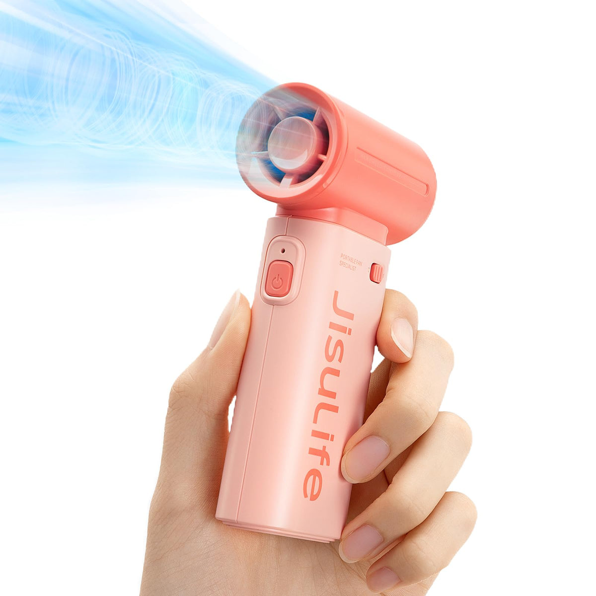 JISULIFE Portable Handheld Fan Life9, Turbo Airflow, Up to 12H Runtime