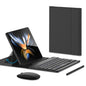 for Samsung Galaxy Z Fold 8 Ultra/8/7/6/5 Keyboard and Mouse, Portable Mini 7.9 inch Bluetooth Keyboard with Leather Case and Capacitive Pen, 4 in 1 Travel Set for Fold8 Wide Fold7 Accessories