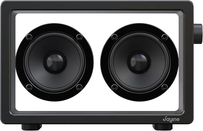 Cassette Portable Bluetooth Speaker, 20W Minimalist Speakers Bluetooth Wireless Loud, HD Powerful Sound and Wide Compatibility V5.3 for Indoor Outdoor - Black