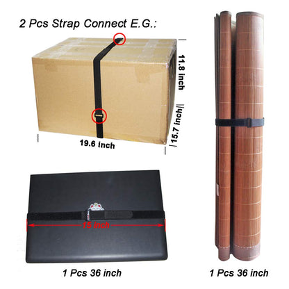 UONIKA 36 inch Cable Straps,12 pcs Reusable Fastening Hook and Loop Utility Cable Ties Down Wraps Adjustable Cinch Straps