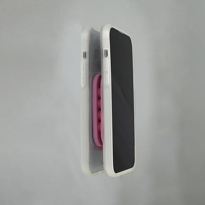 Sonix | Magnetic Silicone Suction Cup Phone Mount for iPhone | Compatible with MagSafe | Soft, Light Pink | Pink Rose