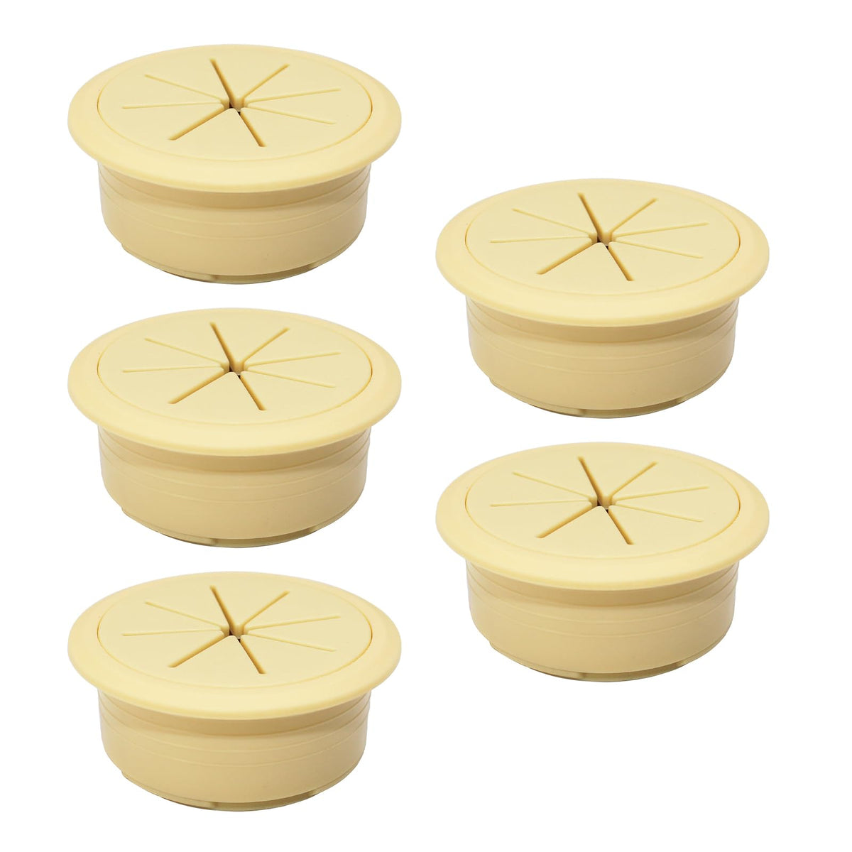 EASYEAH 5 Pcs Desk Grommet 2" / 50 mm, Desk Hole Cover for Cables