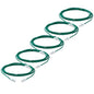 TRUECABLE Cat6 Component Rated Patch Cable, Unshielded (U/UTP), 14ft, Green, 28AWG Solid Copper, Snagless 10G High-Speed Ethernet Cable, PoE++ 4PPoE 100W, UL Listed, RoHS-3, 5 Pack