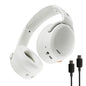 Skullcandy Crusher ANC 2 Wireless Over-Ear Bluetooth Headphones with Extra USB-C Charging Cable, Multi-Sensory Bass, Active Noise Cancelling, 60 Hours Battery, Microphone iPhone Android - Bone
