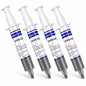 MoneyQiu HY-510-100g (25g*4) Thermal Conductivity: >1.93W/m-k CPU Thermal heatsink Paste Silicone Grease Compound Non-Conductive for pc CPU gpu PS4...100 Gram
