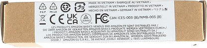 Amazon Basics 12W (5V, 2.4A) Car Charger with Lightning Cable (Straight) for iPhone and Apple Devices, 3 ft - Black