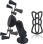 Strg Tablet Mount with Drill Round Base Mount for All 6" iPad/Samsung Tablets, Spring-Loaded Tablet Holder Great for Cars, Commercial Vehicles, Trucks, and Wall Mounting etc