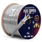 NewYork Cables Cat6a Plenum Cable 1000ft - Certified 100% Solid Pure Copper CAT6 A Ethernet Cable – 23 AWG, 750 MHz, PoE++ - Unshielded Twisted Pair - Cat 6a 10 GB High Speed for Networking & Gaming