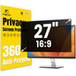 F FORITO 23.8 Inch 16:9 360°Privacy Screen Protector for Computer Monitor, Removable Eye Protection Anti Blue Light Anti Glare Computer Screen Privacy Shield for 23.8" Widescreen Monitors