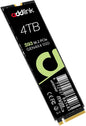 Addlink S93 4TB PCIe 4.0 M.2 Gen 4 Memory Expansion SSD, Up to 7400 MB/s, Internal Solid State Drive with HMB Technology for Laptop, Gaming and Creators