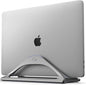 HumanCentric Vertical Laptop Stand for Desks in Space Grey, Upright Adjustable Holder to Dock Apple MacBook, MacBook Pro, and Other Laptops to Organize Work & Home Office, Automatic Grip