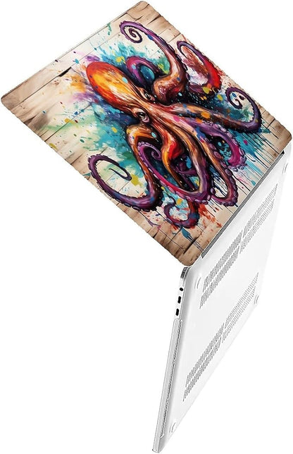 Compatible with MacBook Air 13.3 13.6 Inch Case 2022 2021 2020 2019 Plastic Hard Shell Case Cover,13.3 Pro(A1706/A1708/A1989/A2159/A2289/A2338), Octopus