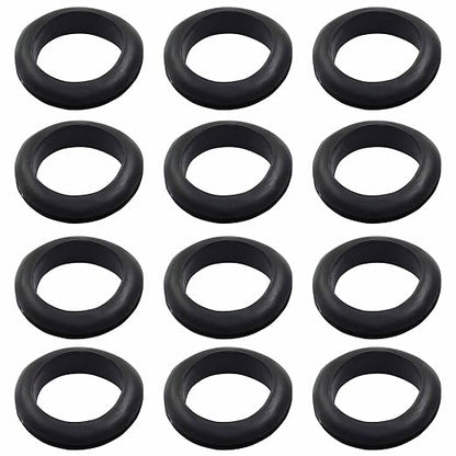 12 Pcs Rubber Grommets, 1-9/16" Inside Diameter 1-3/4" Drill Hole Rubber Wire Grommets O Ring Grommets for Wire, Firewall, Cables, Plugs, Automotive