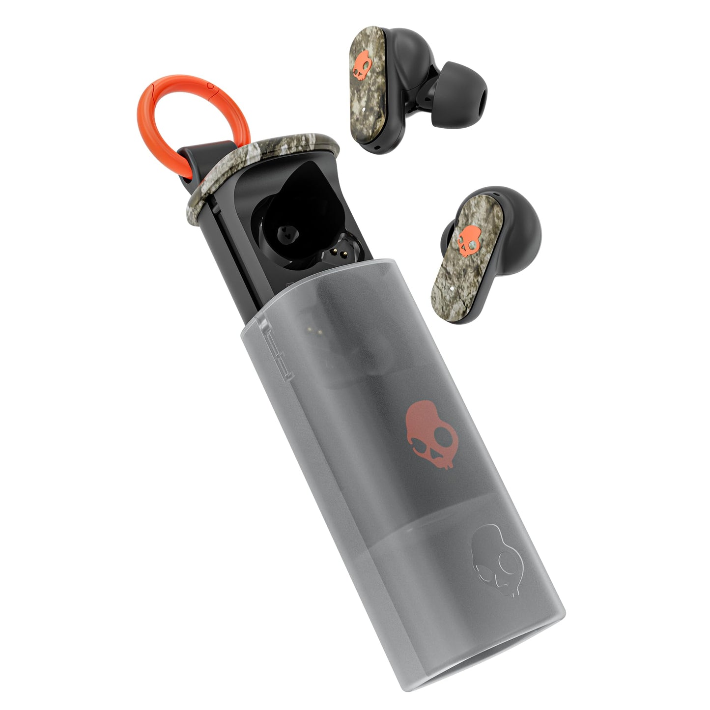Skullcandy Dime Evo Wireless Earbuds with Clip-Anywhere Case - Realtree APX