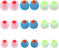 Silicone Replacement Earbud Tips Earbud Covers Ear Tips Fit for in-Ear Headphones (Inner Hole 3.8mm -5.1mm) Earbud Replacement Tips 9 Pairs, S/M/L
