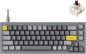 Keychron Q2 Wired Custom Mechanical Keyboard, QMK/VIA Programmable Macro, Full Aluminum, Hot-Swappable Gateron G Pro Brown Switch, 65% Layout Double Gasket Compatible with Mac and Windows - Grey