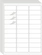 1" x 2-5/8" Address Labels 900 Labels Sticker Paper for Laser/Ink Jet Printer mailing Labels 8.5"×11" White 30 per Sheet