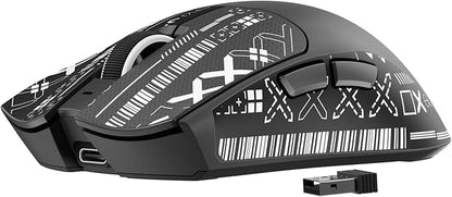 S9 Pro Wireless Gaming Mouse, 59G Ergonomic Computer Mouse, Triple Modes, 8K Polling, 26K DPI, PAW3395 Optical Sensor, Kailh Switch, 250h Battery Life, Programmable for PC/Win/Mac(Black)