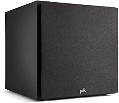 Polk Monitor XT12 Powered Sub - 12" Dynamic Balanced Woofer & 100W Class A/B Amplifier, Low-Resonance MDF Cabinet & Removable Grille, Dolby Atmos & DTS:X Compatible, Midnight Black