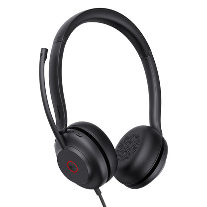 Yealink UH35 Wired Headset,USB-A,AI Noise Canceling Mic,Call Control,On-Ear