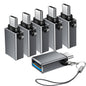 BaseNew USB Type C Male Female Adapter,Data Charging Cable Converter 8-Pack