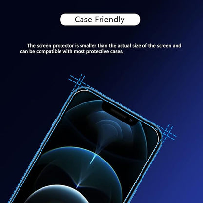 Blue Light Screen Protector for iPhone 12 Mini (5.4''), Eye Protection Tempered Glass Film, Scratch-Resistant, N0 Bubble, Case friendly，with Easy Installation Kit, 2 Pack
