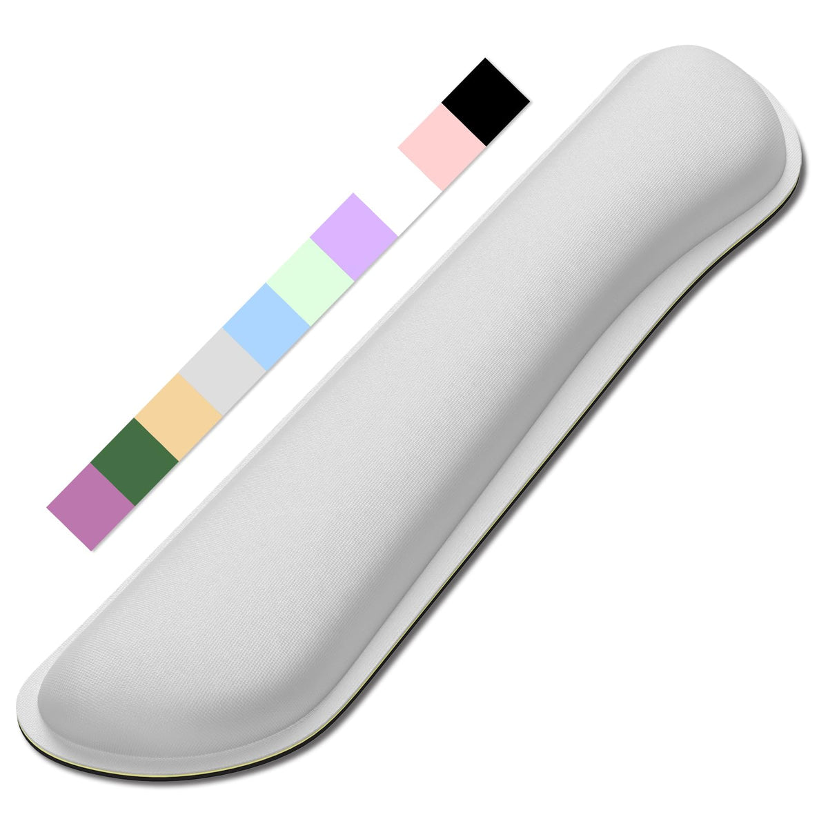 Dapesuom Enlarge Keyboard Wrist Rest, Memory Foam Keyboard Wrist Cushion for Computer Desk Mats Support, Typing Pain Relief Ergonomic Mouse Pad Rests with Non-Slip Base for Gaming Laptop, Navajo White