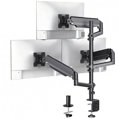 WALI Stacked Triple Monitor Mount for 13-34 inch Screens, 19.8 lbs per Arm
