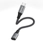 AGVEE 2 Pack 4 inch Lightning Female to USB C Male PD Adapter, 27W Fast Charger Charging Comverter for iPhone 15 16 Plus Pro Max Carplay, Samsung S25 S24 S23 S22, Not for Audio, Dark Gray