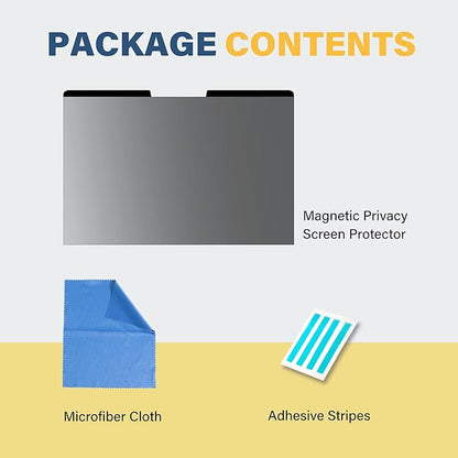 SenseAGE Magnetic Privacy Screen Protector for Surface Laptop 15 inch (6/5/4/3/2/1), Removable Anti-Glare Blue Light Filter, Compatible with Surface Laptop 15"