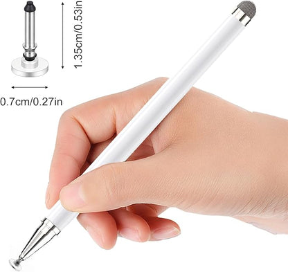 24pcs Stylus Tips Replacement Tips Only, High Precision Replaceable Stylus Pen Disc Tops, Silicone Round Stylus Pen Tip for Mobile Phones and Tablet PC Touch Screen Devices